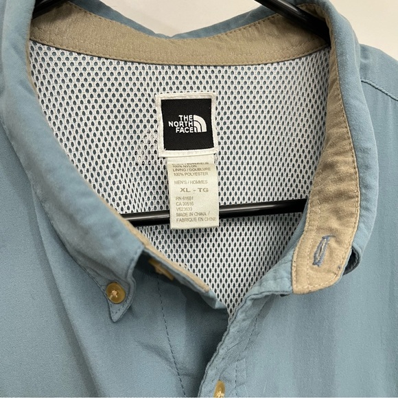 North Face hiking shirt - button down XL breathable slate blue vented techwear - Picture 5 of 11